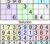 Sudoku clásico a color