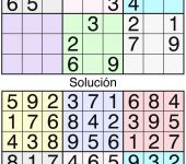 Sudoku clásico a color