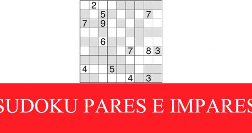 SUDOKU PARES E IMPARES